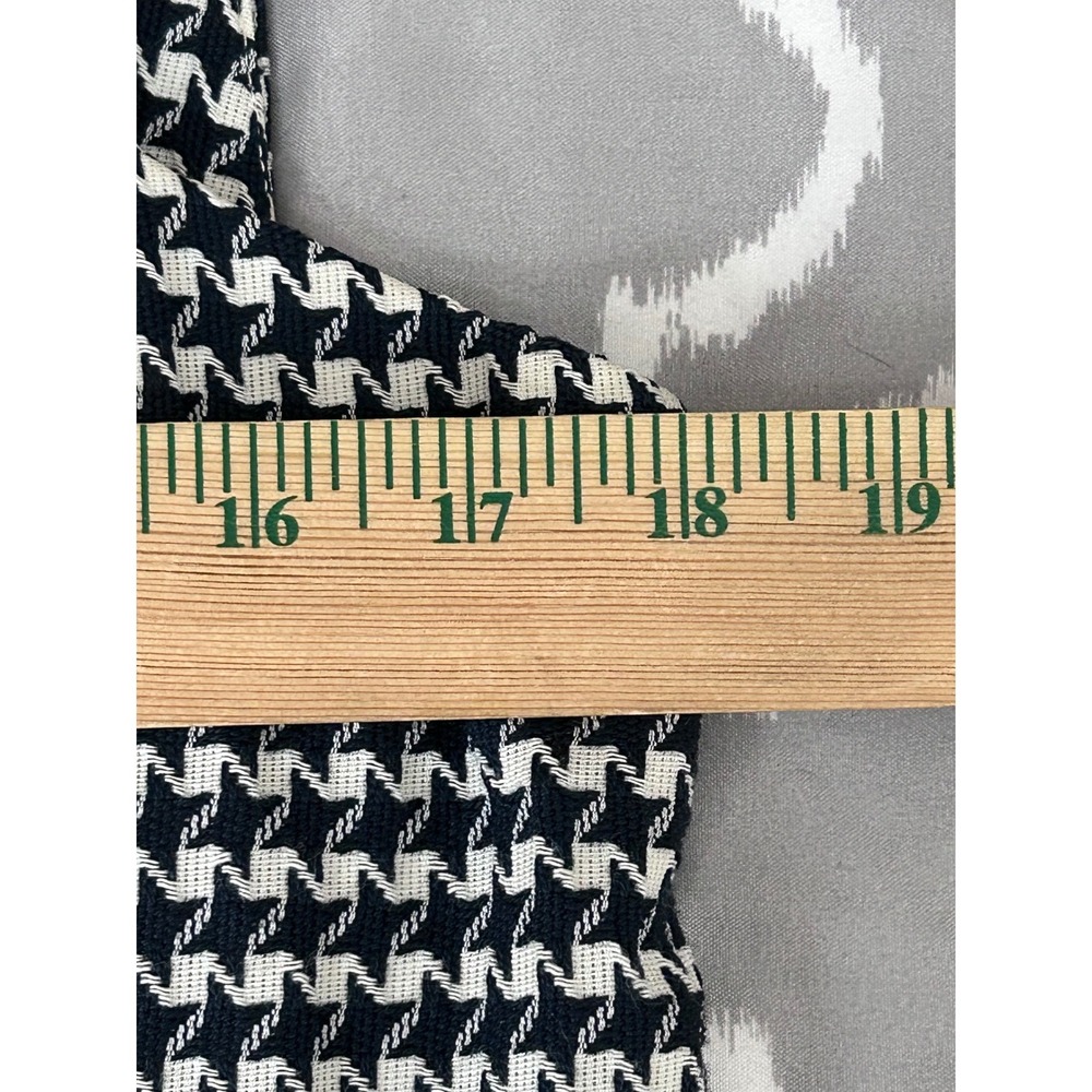 Vintage Herman Marcus Black White Houndstooth Vest and Pleated Skirt Set Size 12 - Picture 10 of 11